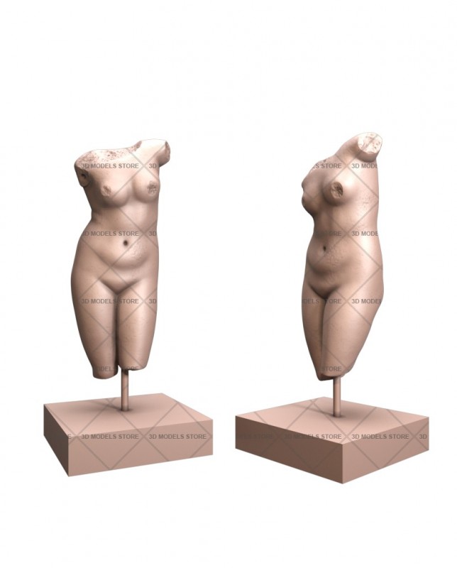 Statue of Aphrodite Anadyomene, 3d models (stl)