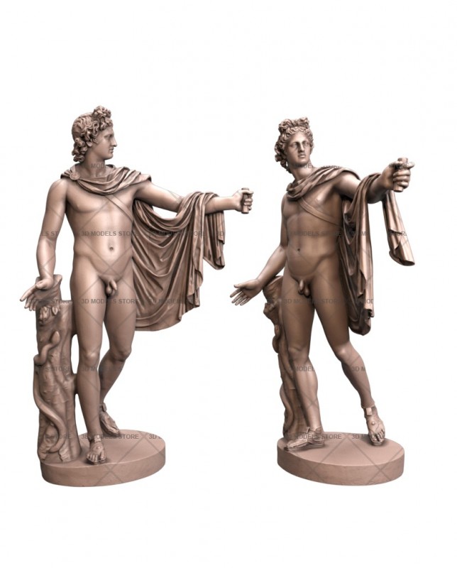 Apollo Belvedere, 3d models (stl)