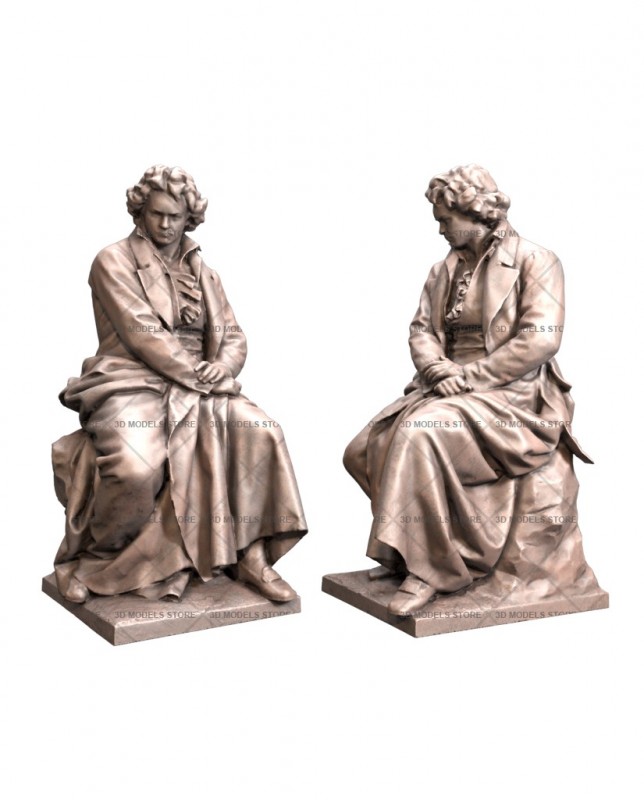 Ludwig van Beethoven, 3d models (stl)