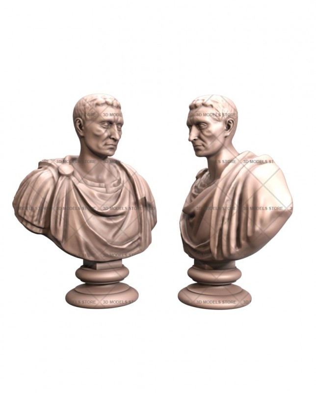 Julius Caesar, 3d models (stl)