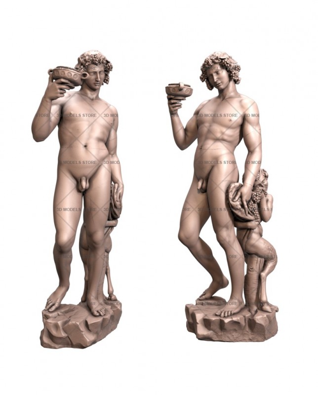 Bacchus, 3d models (stl)