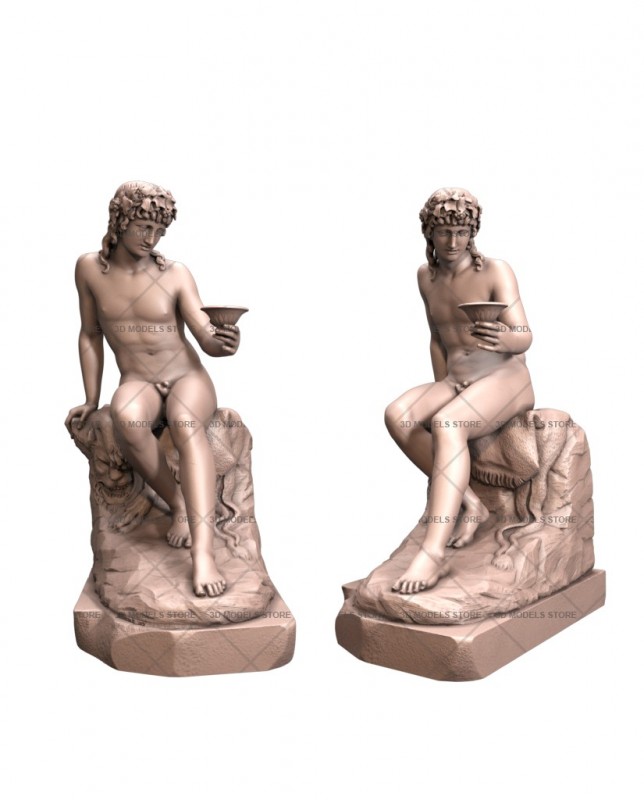 Bacchus, 3d models (stl)