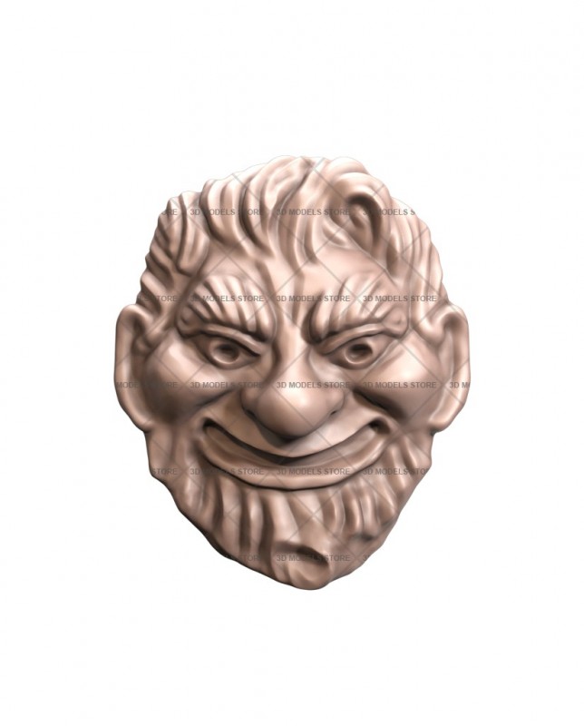 Satyr mask, 3d models (stl)