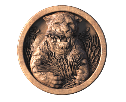 Tiger, 3d models (stl)