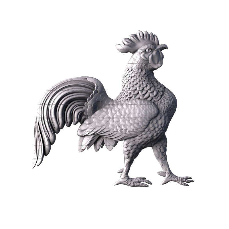 Rooster, 3d models (stl)