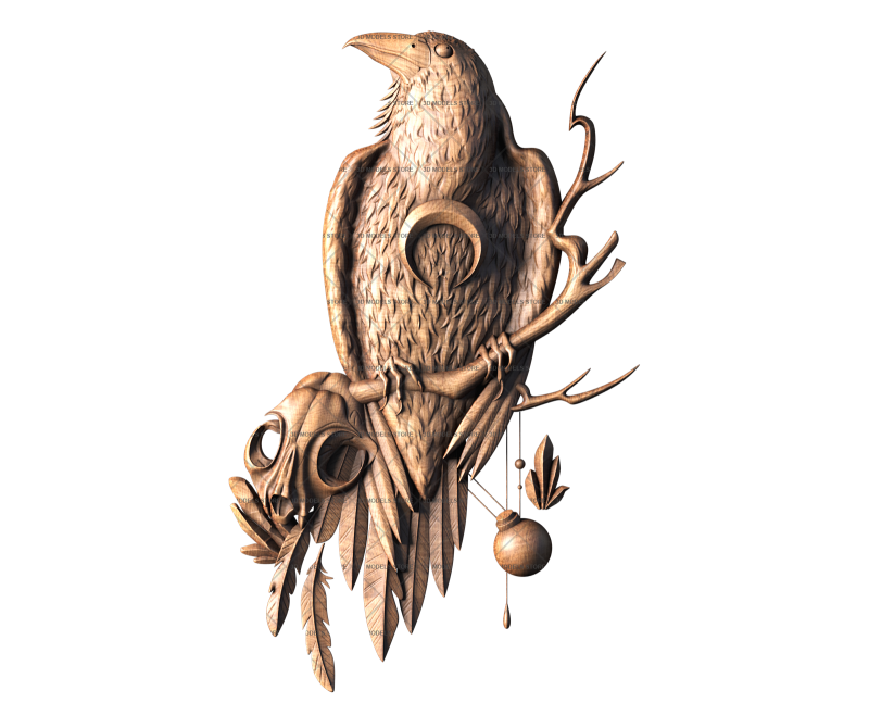 Crow, 3d models (stl)