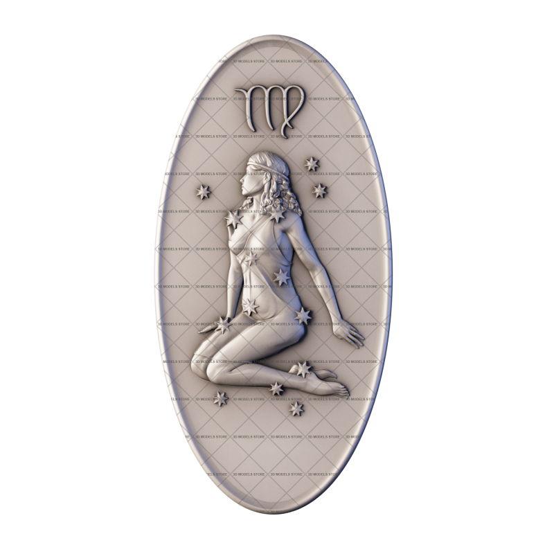 Zodiac sign - Virgo, 3d models (stl)