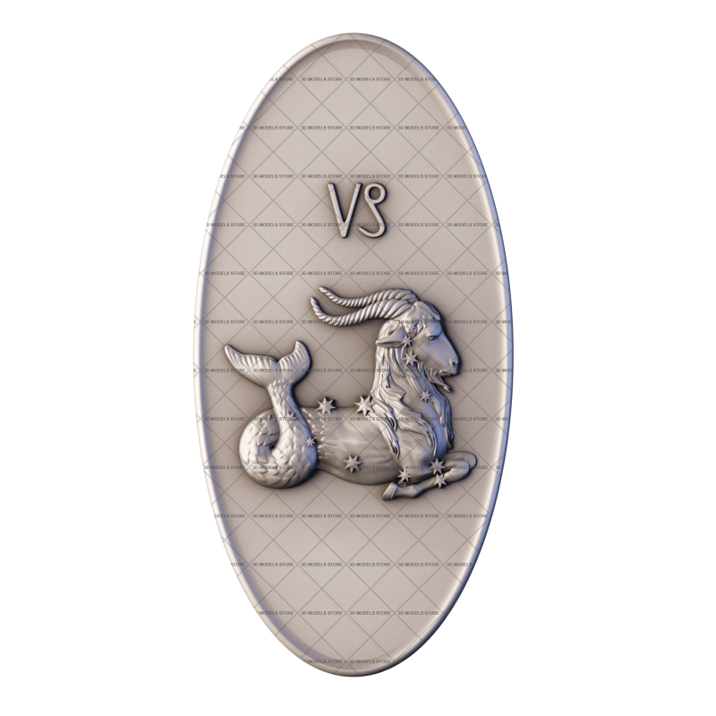 Zodiac sign - Capricorn, 3d models (stl)