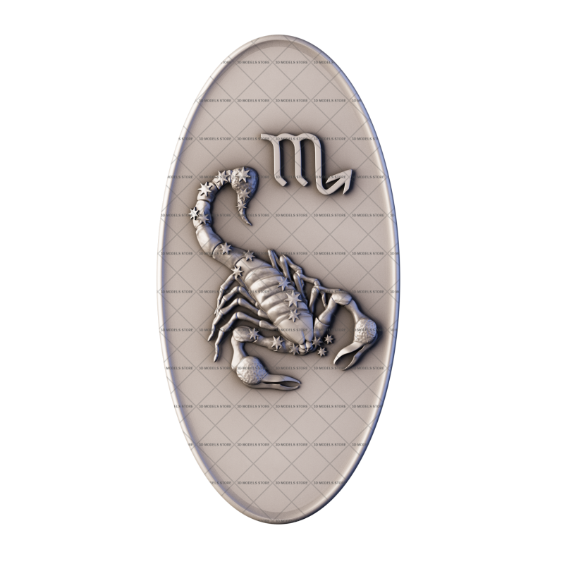 Cancer zodiac sign, 3d models (stl)