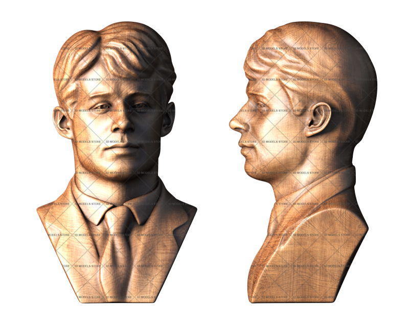 Sergey Yesenin, 3d models (stl)