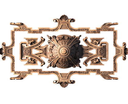 Carved ceiling, 3d models (stl)