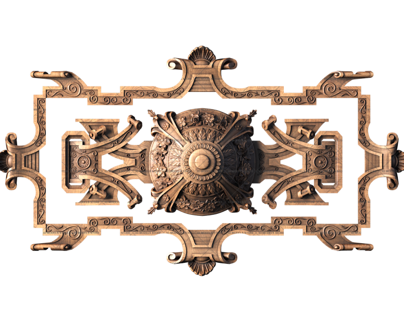 Carved ceiling, 3d models (stl)