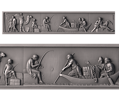 Triumphal Entry of Alexander the Great into Babylon (part 1 of 10), 3d models (stl)