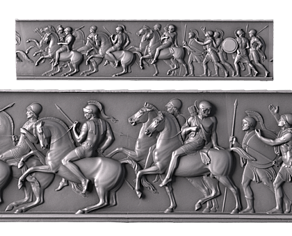 Triumphal Entry of Alexander the Great into Babylon (part 9/10), 3d models (stl)