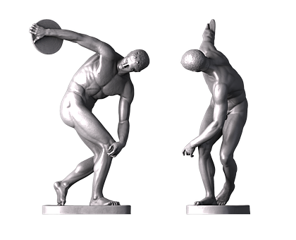Discobolus (Lightweight Version), 3d models (stl)