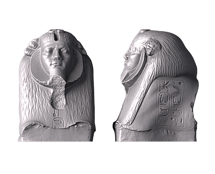 Head of the Sphinx with Features of Amenemhet, 3d models (stl)