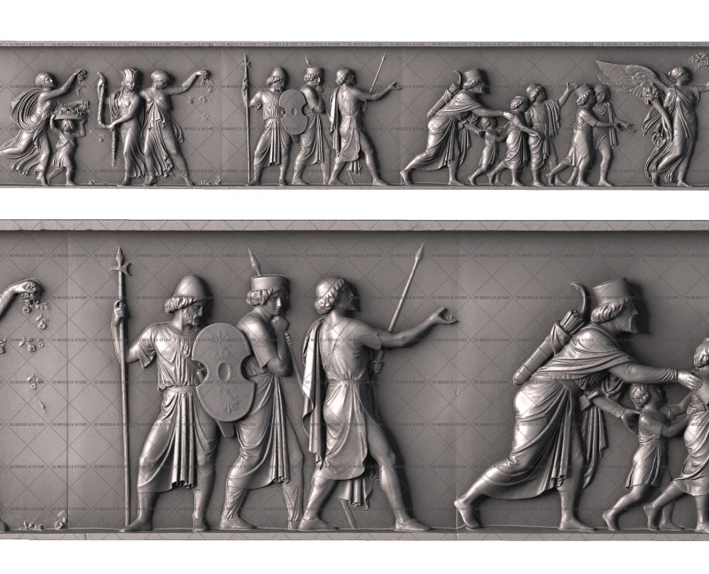 Triumphal Entry of Alexander the Great into Babylon (part 6/10), 3d models (stl)