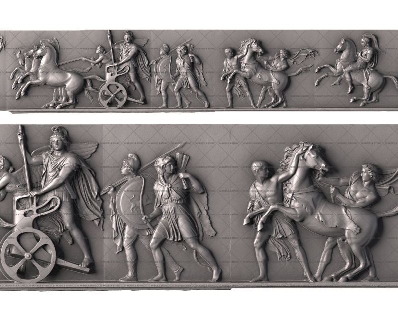 Triumphal Entry of Alexander the Great into Babylon (part 7/10), 3d models (stl)