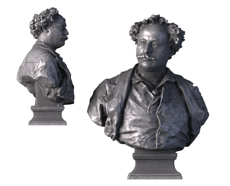 Alexandre Dumas, 3d models (stl)