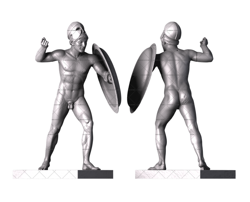 Aphia — Standing Warrior, 3d models (stl)