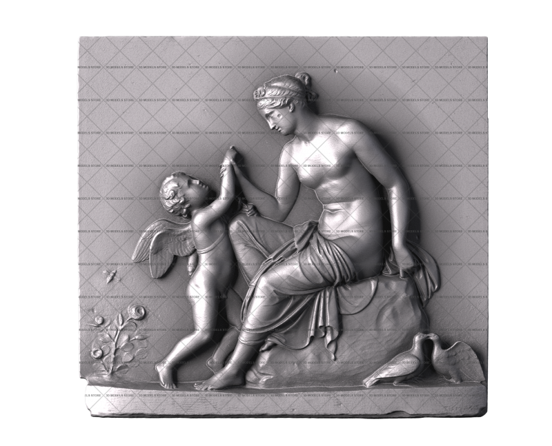 Cupid Complains to Venus About a Bee Sting, 3d models (stl)