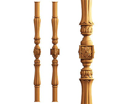 Baluster, 3d models (stl)