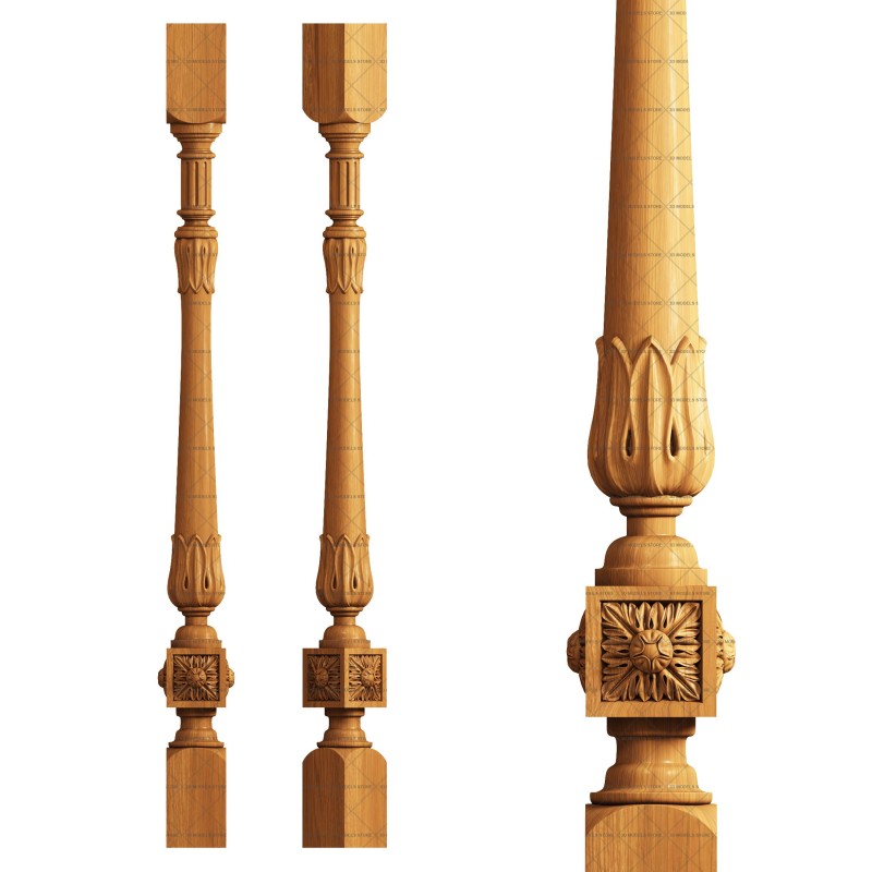 Baluster, 3d models (stl)