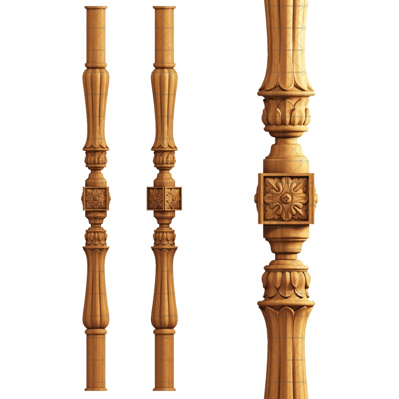 Baluster, 3d models (stl)