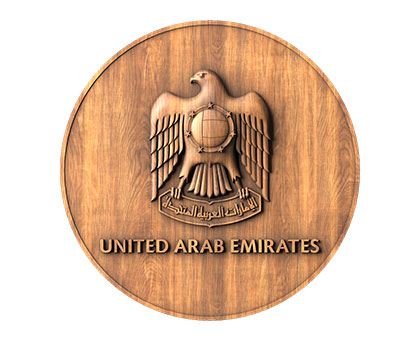 Coat of arms of the United Arab Emirates, 3d models (stl)