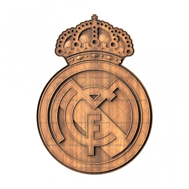 Coat of Arms of Football Club Real Madrid - 3d (stl) model, 3d models (stl)