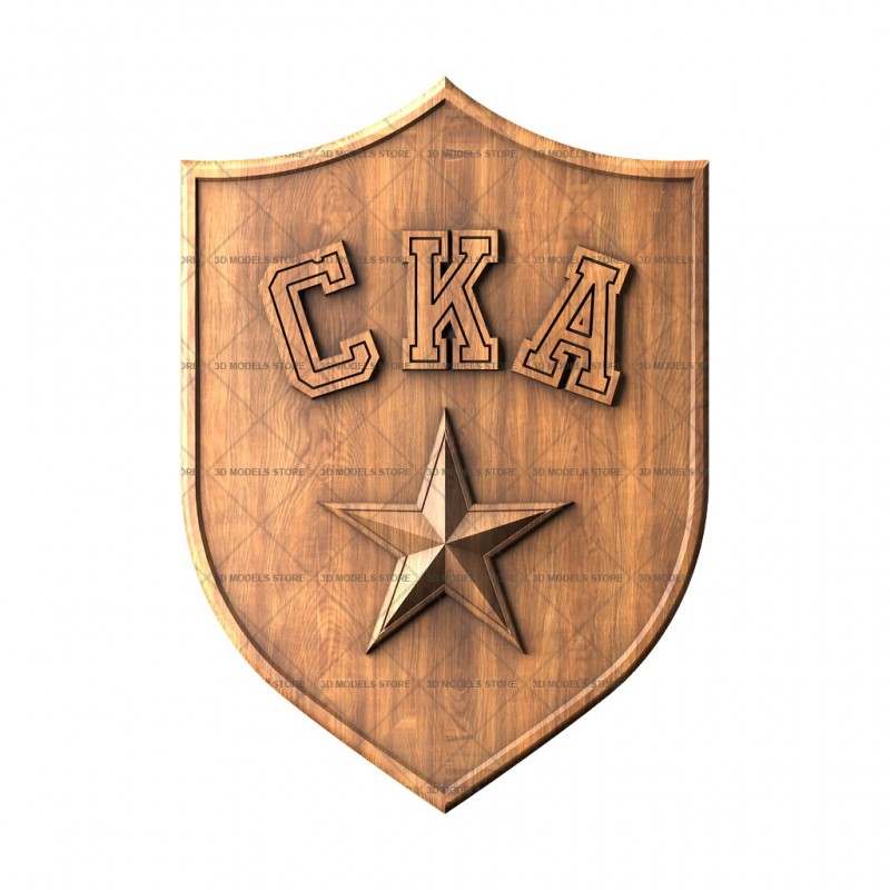 The emblem of football club SKA, 3d models (stl)