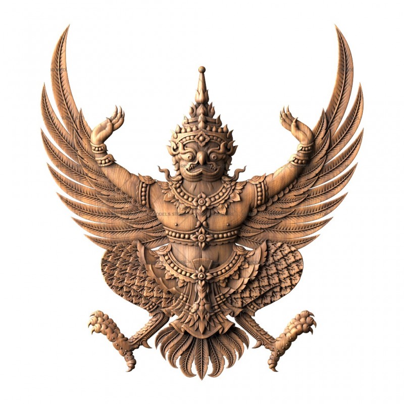 Garuda - Coat of Arms of Thailand, 3d models (stl)