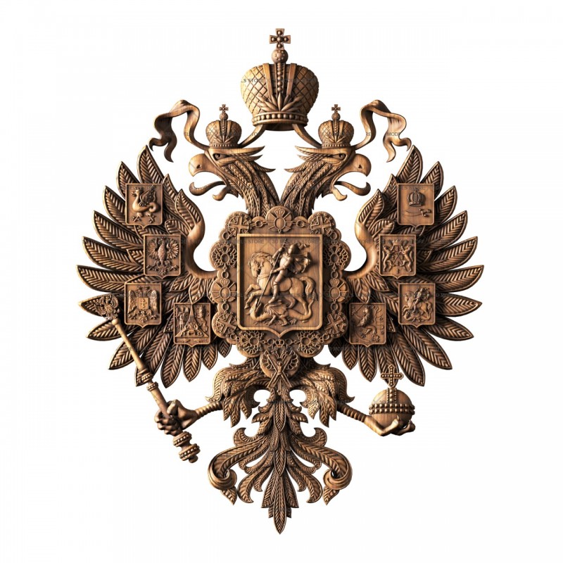 Coat of arms of the Russian Empire, 3d models (stl)