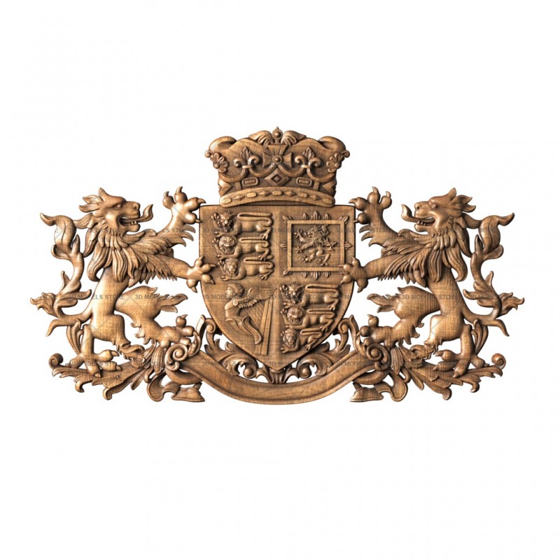 Coat of Arms of Great Britain, 3d models (stl)