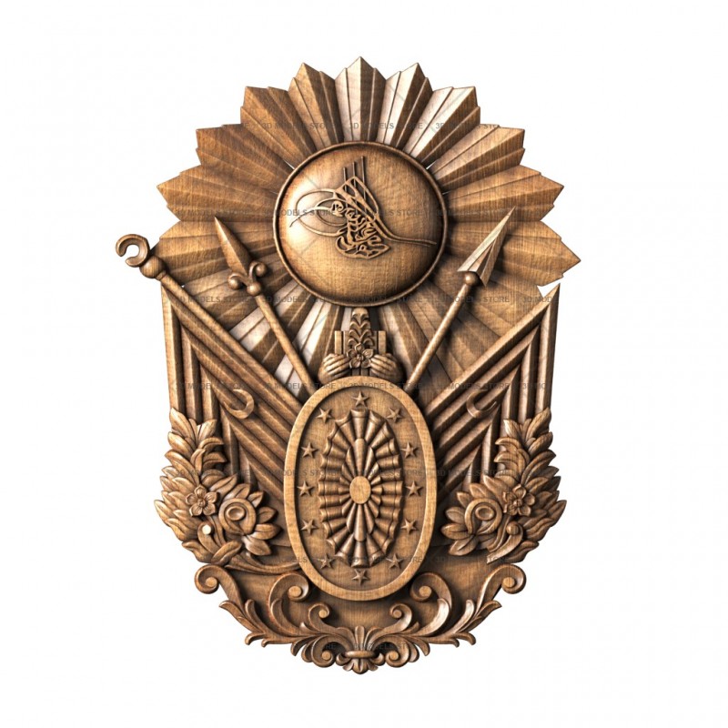 Coat of arms of Turkey (Ottoman Empire), 3d models (stl)