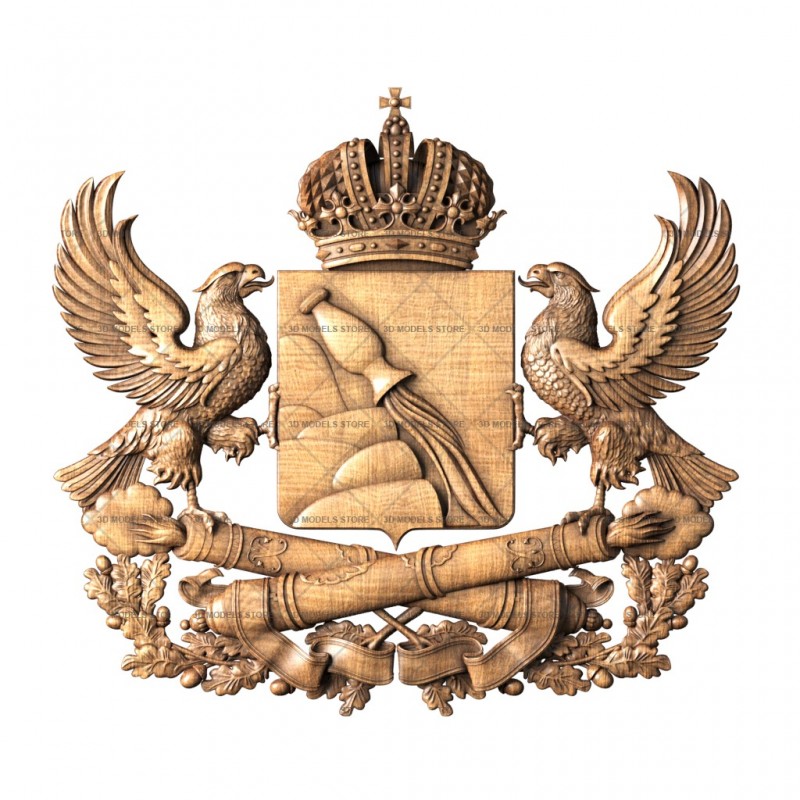 Coat of arms of the Voronezh region, 3d models (stl)