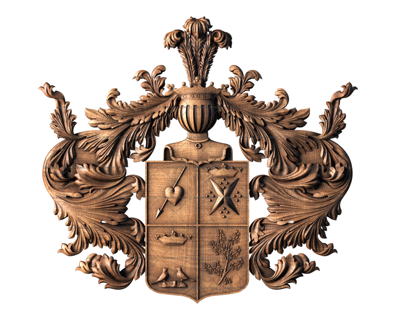 Coat of arms, 3d models (stl)