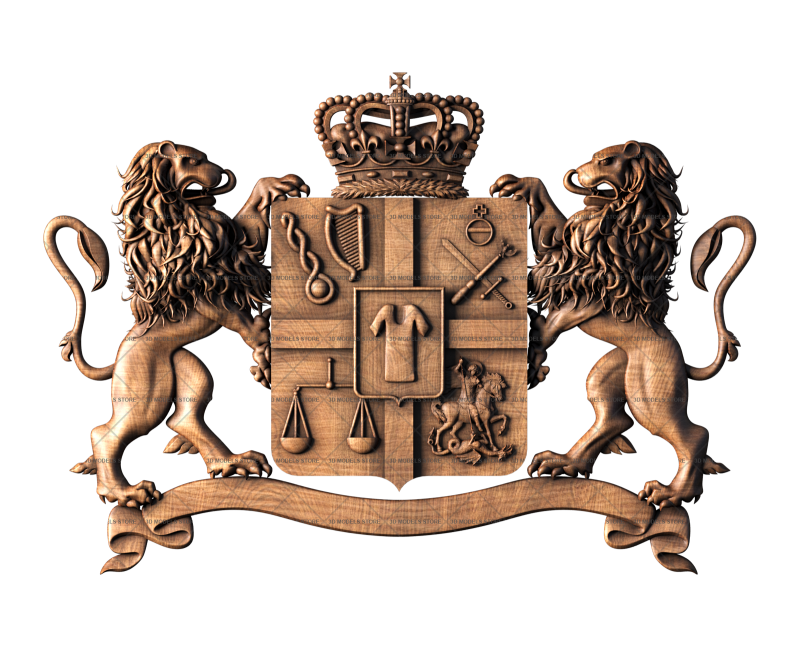 Coat of arms of the royal dynasty in Georgia - Bagration, 3d models (stl)