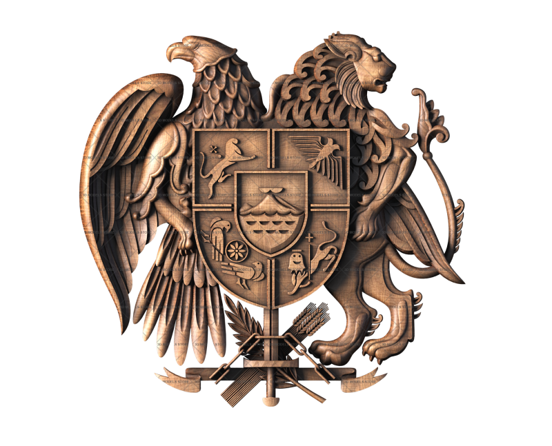 Coat of arms of Armenia, 3d models (stl)