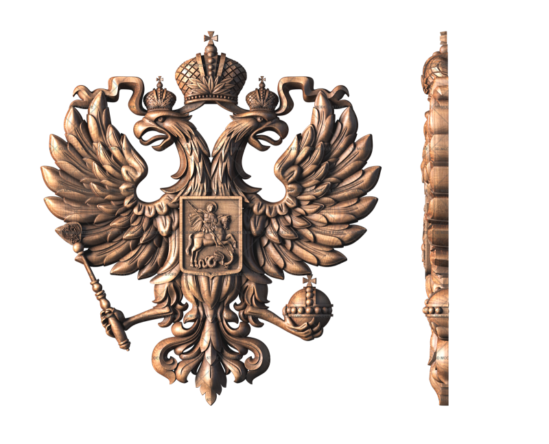 Coat of arms of the Russian Federation, 3d models (stl)