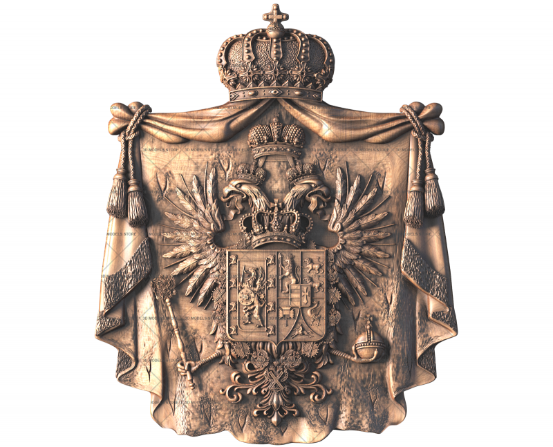 The Romanov family coat of arms, 3d models (stl)