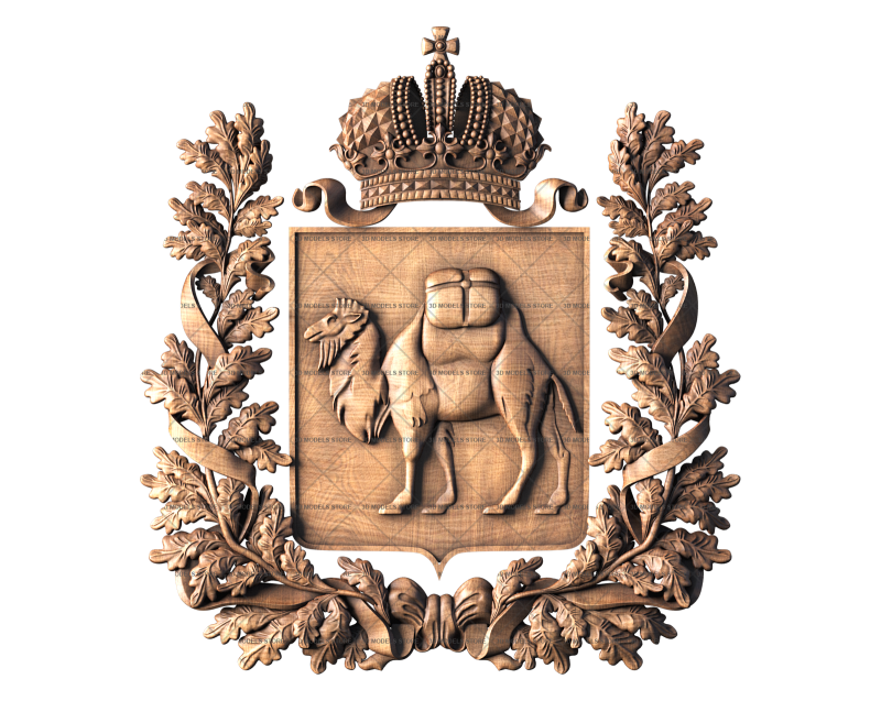 Coat of arms of the city of Chelyabinsk, 3d models (stl)