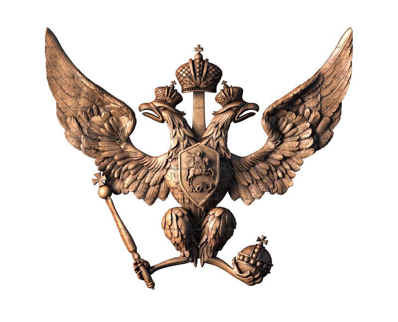 Coat of Arms of the Russian Federation, 3d models (stl)