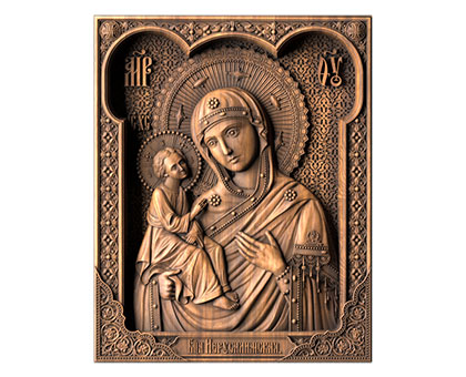 Icon of the Mother of God Jerusalem, 3d models (stl)