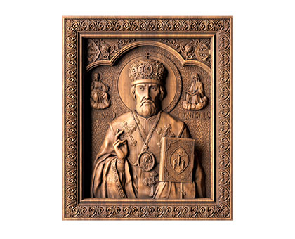 Icon of St. Nicholas the Wonderworker, 3d models (stl)