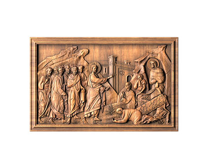 Icon of the Resurrection of Lazarus, 3d models (stl)