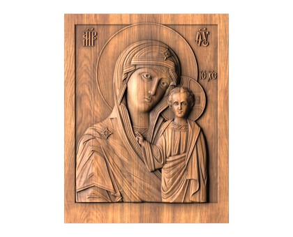 Icon of the Kazan Mother of God, 3d models (stl)