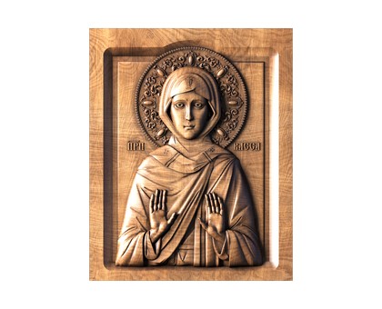 Icon Vassa the Monk of Pskov-Pechersk, 3d models (stl)