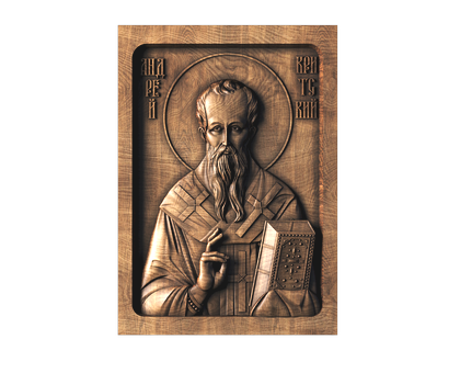 Icon of St. Andrew of Crete, 3d models (stl)