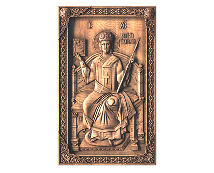 Icon of Christ the Great Bishop, 3d models (stl)